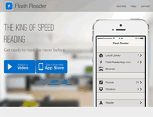 Tablet Screenshot of flashreaderapp.com